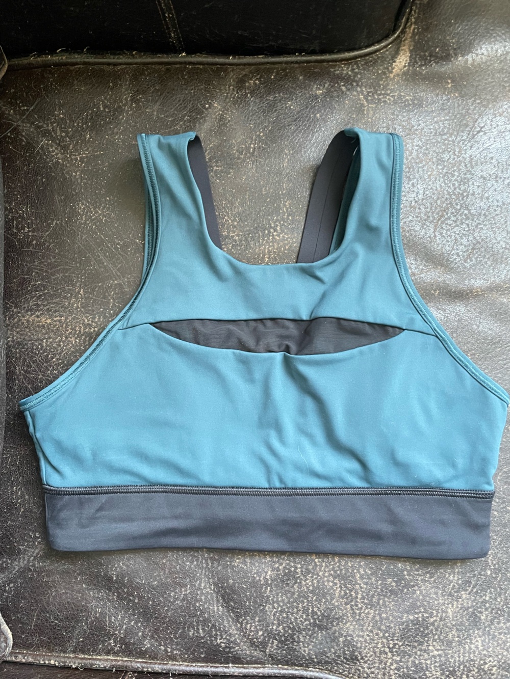 lululemon athletica Teal and Black Cutout Sports Bra